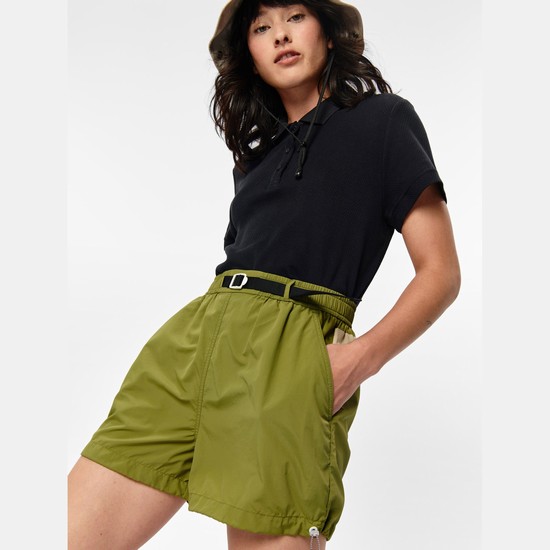 Aigle Adjustable Technical Shorts Women Green ZA-01234